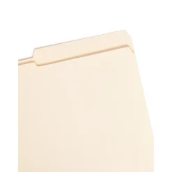 File Folders|Smead File Folder, Reinforced 2/5-Cut Tab Right Position, Legal Size, Manila, 100/Box (15386)