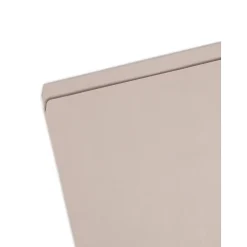 File Folders|Smead File Folder, Reinforced Straight-Cut Tab, Letter Size, , 100/Box (12310) Gray