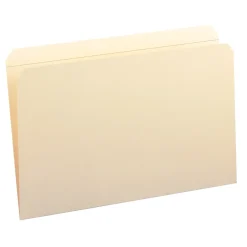 File Folders|Smead File Folder, Reinforced Straight -Cut Tab, Legal Size, Manila, 100 Per Box (15310)