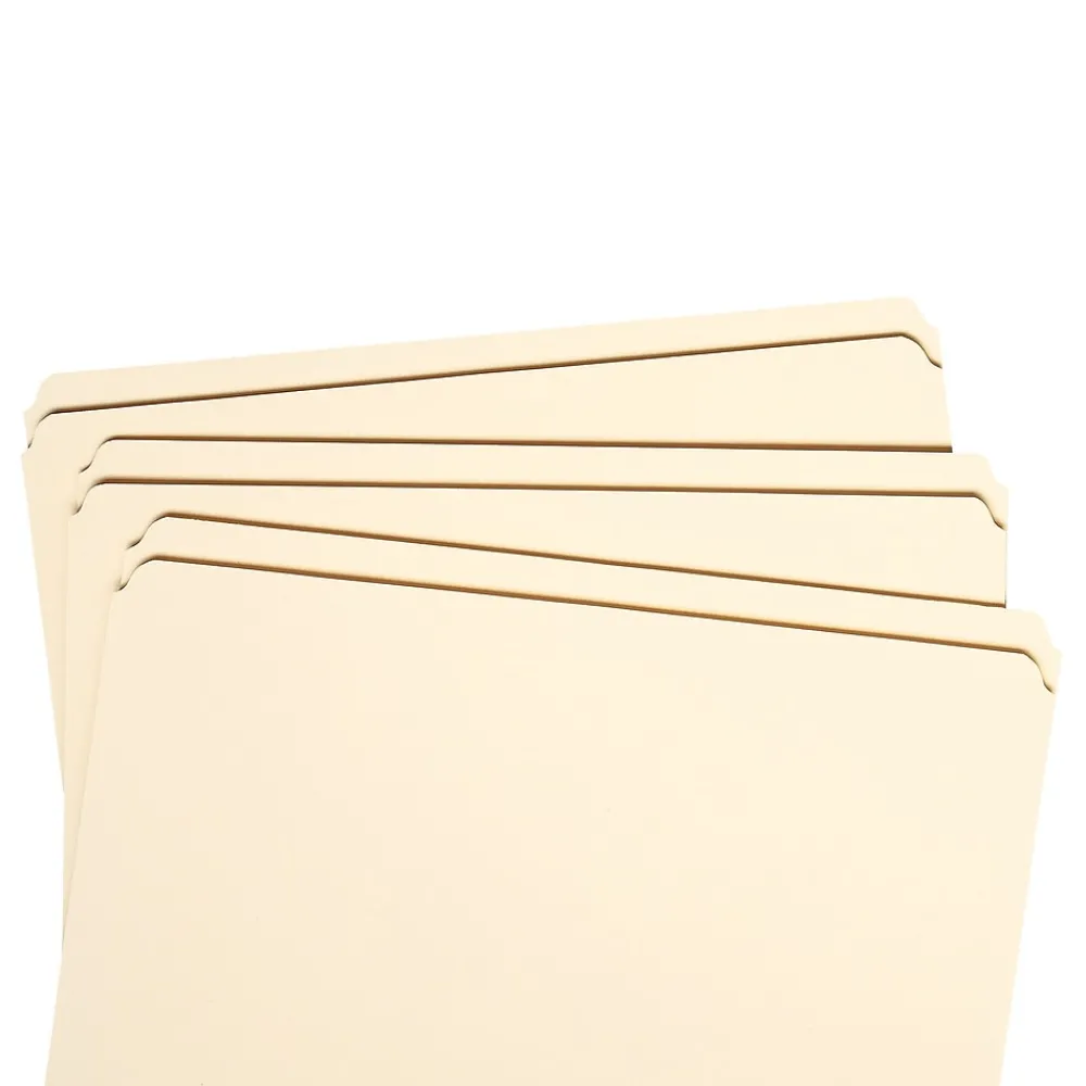 File Folders|Smead File Folder, Reinforced Straight -Cut Tab, Legal Size, Manila, 100 Per Box (15310)