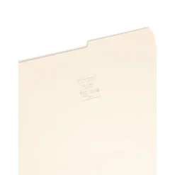 File Folders|Smead File Folder, Reinforced 2/5-Cut Tab Right Position, Legal Size, Manila, 100/Box (15386)