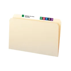 File Folders|Smead File Folder, Straight-Cut, Legal Size, Manila, 100/Bx (15300)