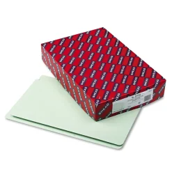 File Folders|Smead File Folder, Straight Cut, Legal Size, Gray/Green, 25/BX (29210)