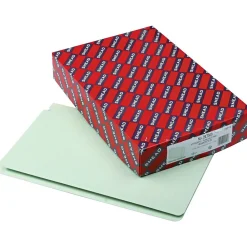 File Folders|Smead File Folder, Straight Cut, Legal Size, Gray/Green, 25/BX (29210)