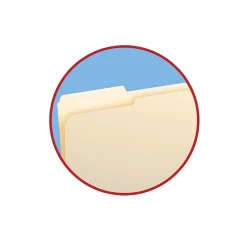 File Folders|Smead File Folders, 1/2-Cut Tab, Letter Size, Manila, 100/Bx (10320)