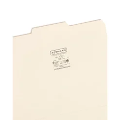 File Folders|Smead File Folders, 1/3-Cut Tab, Letter Size, Manila, 100/Box (10332)