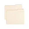 File Folders|Smead File Folders, 2/5-Cut Tab, Letter Size, Manila, 100/Bx (10385)