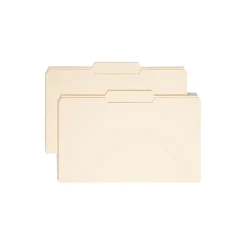 File Folders|Smead File Folders, 1/3-Cut Tab, Center Position, Legal Size, Manila, 100/Box (15332)