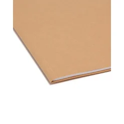 File Folders|Smead File Folders, Reinforced 2/5-Cut Tab Right Of Center, Guide Height, Letter Size, Kraft, 100/Box (10776)