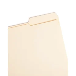 File Folders|Smead File Folders, Reinforced 1/3-Cut Tab Right Position, Letter Size, Manila, 100/Box (10337)