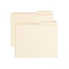 File Folders|Smead File Folders, Reinforced 2/5-Cut Right Position, Guide Height, Letter Size, Manila, 100/Box (10386)