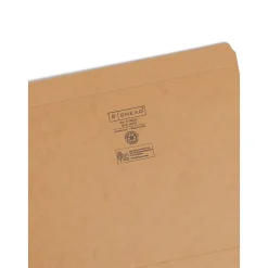 File Folders|Smead File Folders, Reinforced Straight-Cut Tab, Letter Size, Kraft, 100/Box (10710)