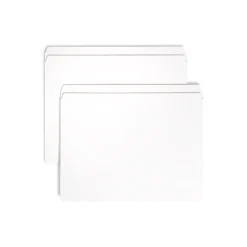 File Folders|Smead File Folders, 1-Tab, Letter Size, White, 100/Box (12810)