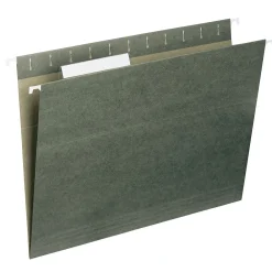 Hanging File Folders|Smead Hanging File Folders, 1/3-Cut Tab, Letter Size, Standard , 25/Box (64035) Green