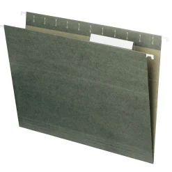 Hanging File Folders|Smead Hanging File Folders, 1/3-Cut Tab, Letter Size, Standard , 25/Box (64035) Green