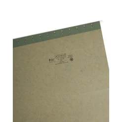 Hanging File Folders|Smead Hanging File Folders, 1/3-Cut Adjustable Tab, Legal Size, Standard Green, 25/Box (64135)