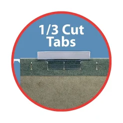Hanging File Folders|Smead Hanging File Folders, 1/3-Cut Adjustable Tab, Legal Size, Standard Green, 25/Box (64135)