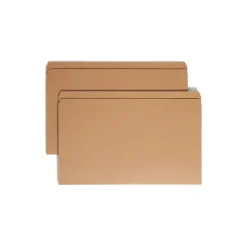 File Folders|Smead Heavy Duty Straight Cut Tab File Folder, Legal Size, Kraft, 100/Box (15710)