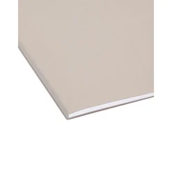 Hanging File Folders|Smead Heavy Duty TUFF Hanging File Folders with Easy Slide Tab, 1/3 Cut, Letter Size, , 18/Box (64092) Steel Gray