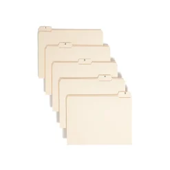 File Folders|Smead Indexed File Folder Set, Daily (1-31) Folders, Reinforced 1/5-Cut Tab, Letter Size, Manila, 31 per Set (11769)