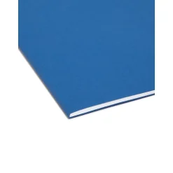 File Folders|Smead Interior File Folder, 1/3-Cut Tab, Letter Size, Navy, 100/Box (10279)