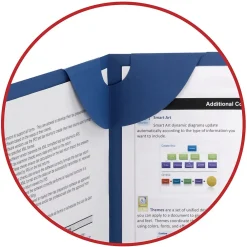 Pocket Folders|Smead Lockit 2-Pocket Presentation Folders, Dark Blue, 25/Box (87982)