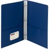 Pocket Folders|Smead 2-Pocket Portfolio Folder with Fasteners, Dark Blue, 25/Box (88054)