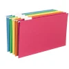 Hanging File Folders|Smead Recycled Hanging File Folder, 5-Tab Tab, Legal Size, Assorted Colors, 25/BX (64159)