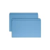 File Folders|Smead Reinforced File Folder, Straight Cut, Legal Size, Blue, 100/Box (17010)
