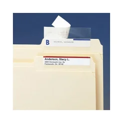 Labels|Smead Seal & View® Label Protectors, 3-1/2" x 1-11/16", Clear, 100/Pack (67600)