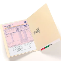 File Folders|Smead Shelf-Master Recycled End Tab File Folder, Straight Cut, Letter Size, Manila, 100/Box (24111)