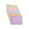 File Folders|Smead SuperTab File Folders, 1/3 Cut, Letter Size, Multicolor, 100/Box (11961)