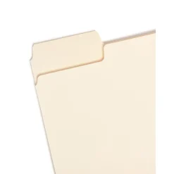 File Folders|Smead SuperTab File Folder, 3 Tab, Letter Size, Manila, 24/Pack (10380)