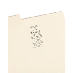 File Folders|Smead SuperTab File Folder, 3 Tab, Letter Size, Manila, 24/Pack (10380)