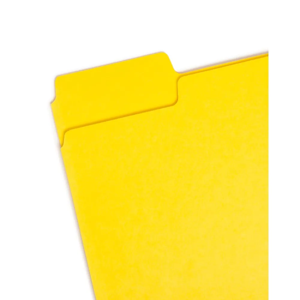 File Folders|Smead SuperTab File Folder, Oversized 1/3-Cut Tab, Letter Size, Assorted Colors, 24 per Pack (11956)