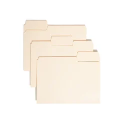 File Folders|Smead SuperTab Heavy Duty File Folder, Oversized 1/3-Cut Tab, Letter Size, Manila, 50/Box (10401)