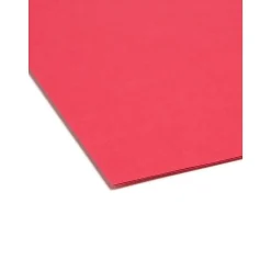 File Folders|Smead SuperTab Heavy Duty File Folders, 1/3 Cut, Legal Size, Assorted Colors, 50/Box (15410)