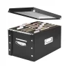 File Storage|Snap-N-Store 70% Recycled PVC File Box Lift Off Lid, Letter/Legal Size, Black (SNS01536)