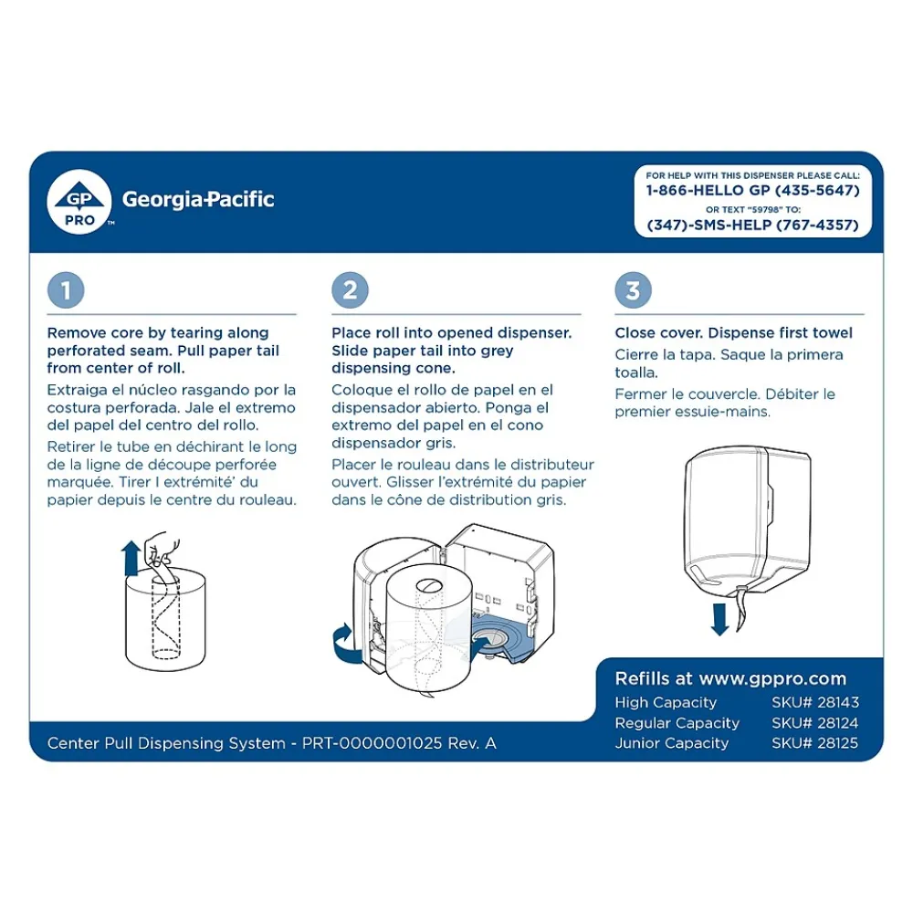 Centerpull Paper Towel Dispenser, Black (58204B)<SofPull