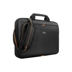 ACE Laptop Briefcase, Black/Orange Polyester (UBN106-4)<Solo Best