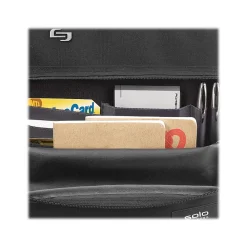 Laptop Briefcase, Black Polyester (UBN310-4X)<Solo Online