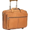 Laptop Bags|Solo New York 15.6" Leather Rolling Laptop Bag, Tan (D5291)