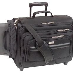 Laptop Bags|Solo New York 15.6" Polyester Rolling Laptop Bag, Black (B64-4)