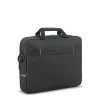 Ace Slim 15.6" Laptop Briefcase, Black/Orange Polyester (UBN101-4)<Solo New York Clearance