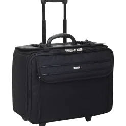 Ballistic Nylon Rolling Laptop/Catalog Case with File Hanger, 16"<Solo New York Best