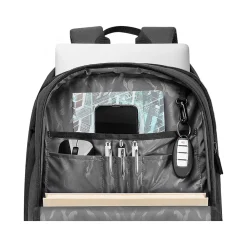 Solo New York Bleecker Laptop Backpack with Wheels, Medium, Black (UBN786-4)