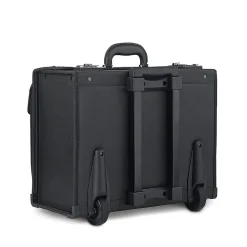 Classic Laptop Rolling Briefcase, Black Polyester (PV78-4)<Solo New York Outlet