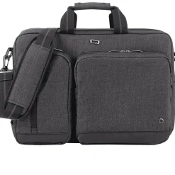 Duane Hybrid Polyester Briefcase, Laptop Compatible, Grey (UBN31010)<Solo New York Clearance