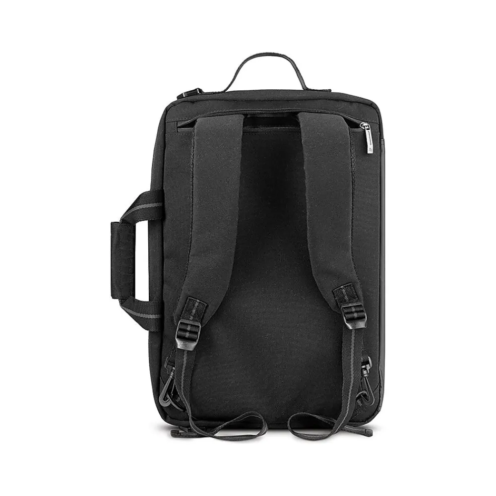 Duane Hybrid Polyester Briefcase, Laptop Compatible, Black (UBN310-4)<Solo New York Outlet