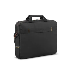 Everyday Laptop Briefcase, Black/Orange Polyester (UBN106-4)<Solo New York